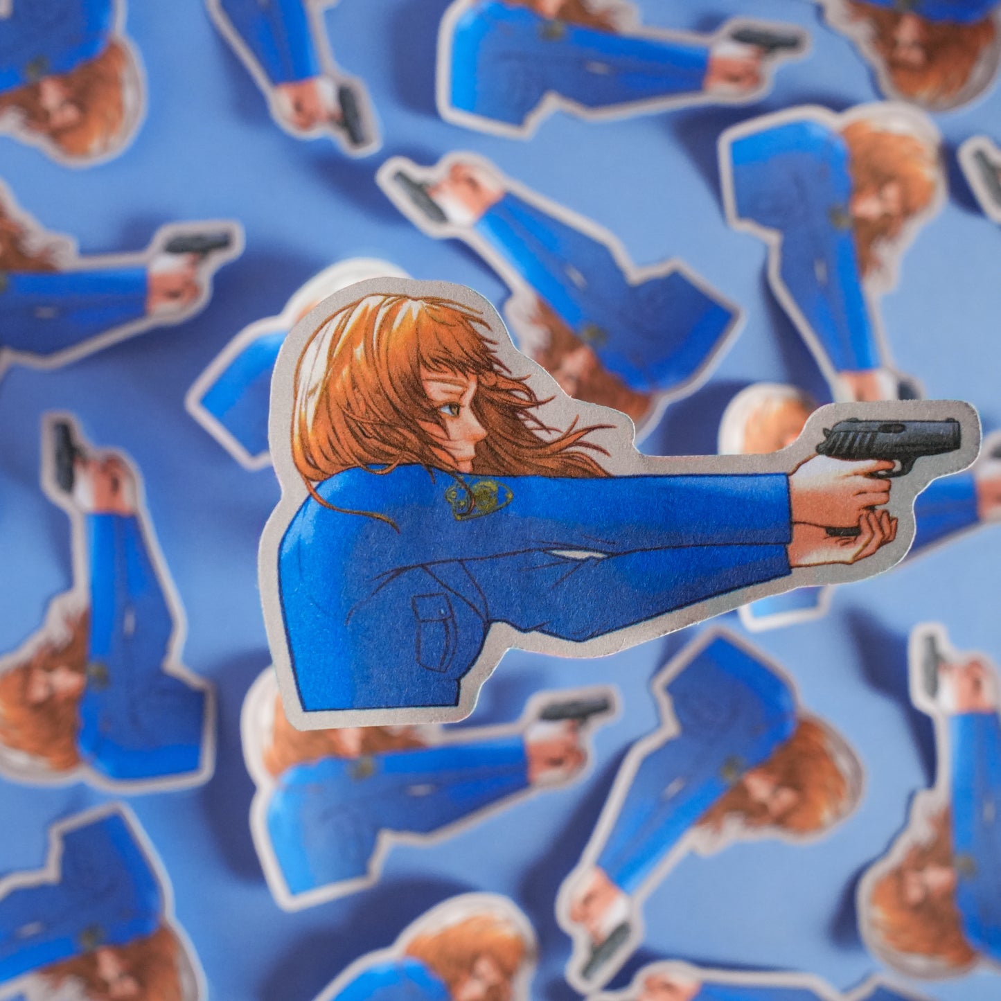 Police Officer 02 Die Cut Sticker