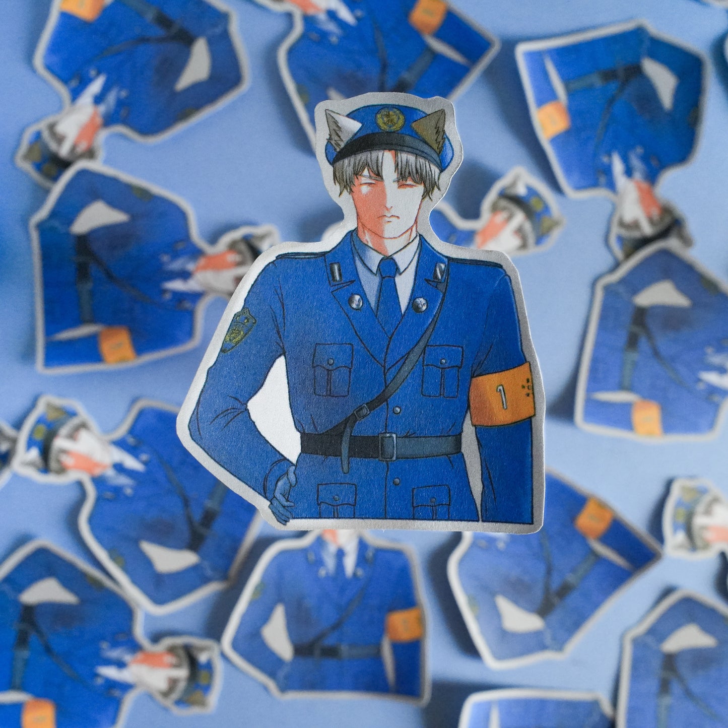Police Officer 04 Die Cut Sticker