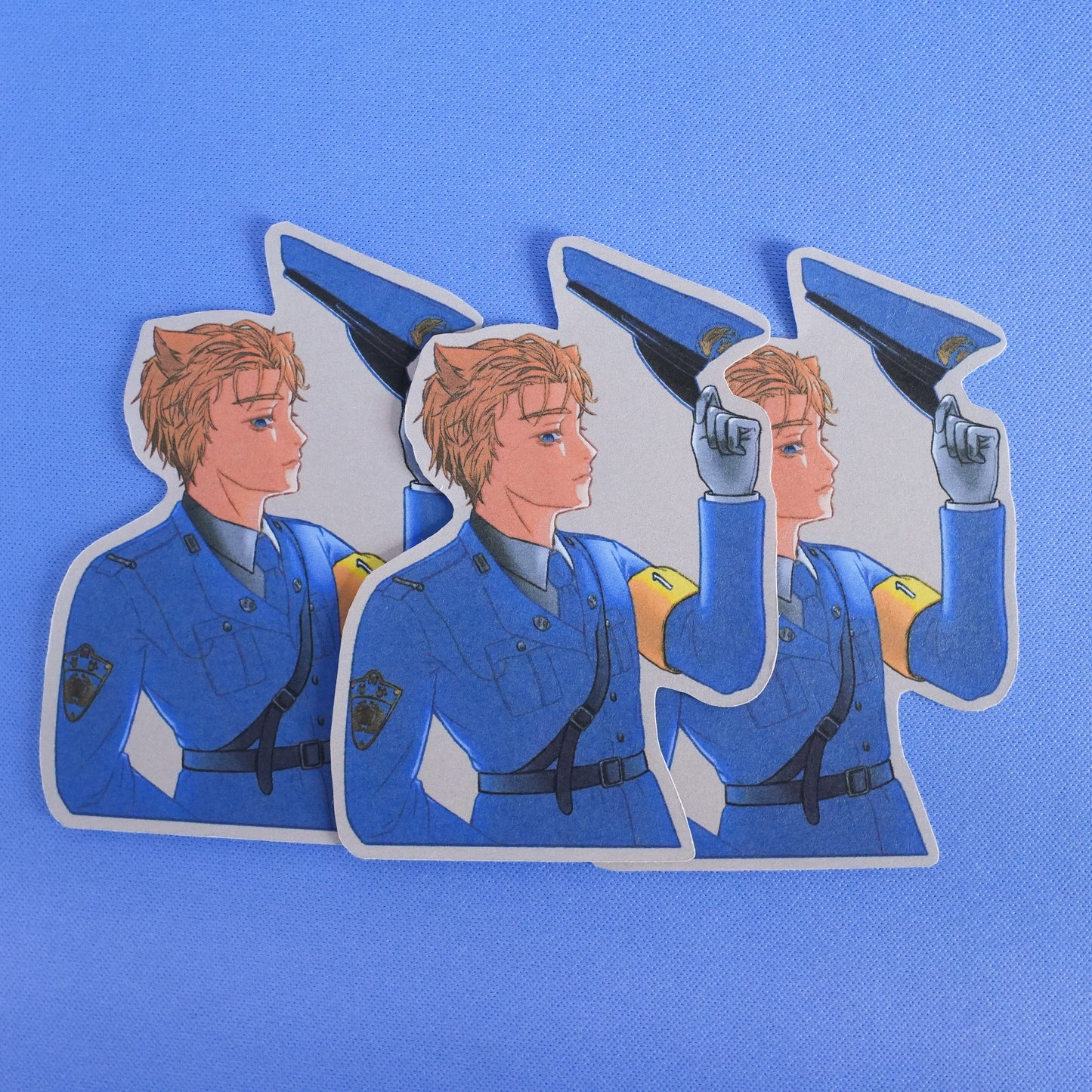 Police Officer 01 Die Cut Sticker