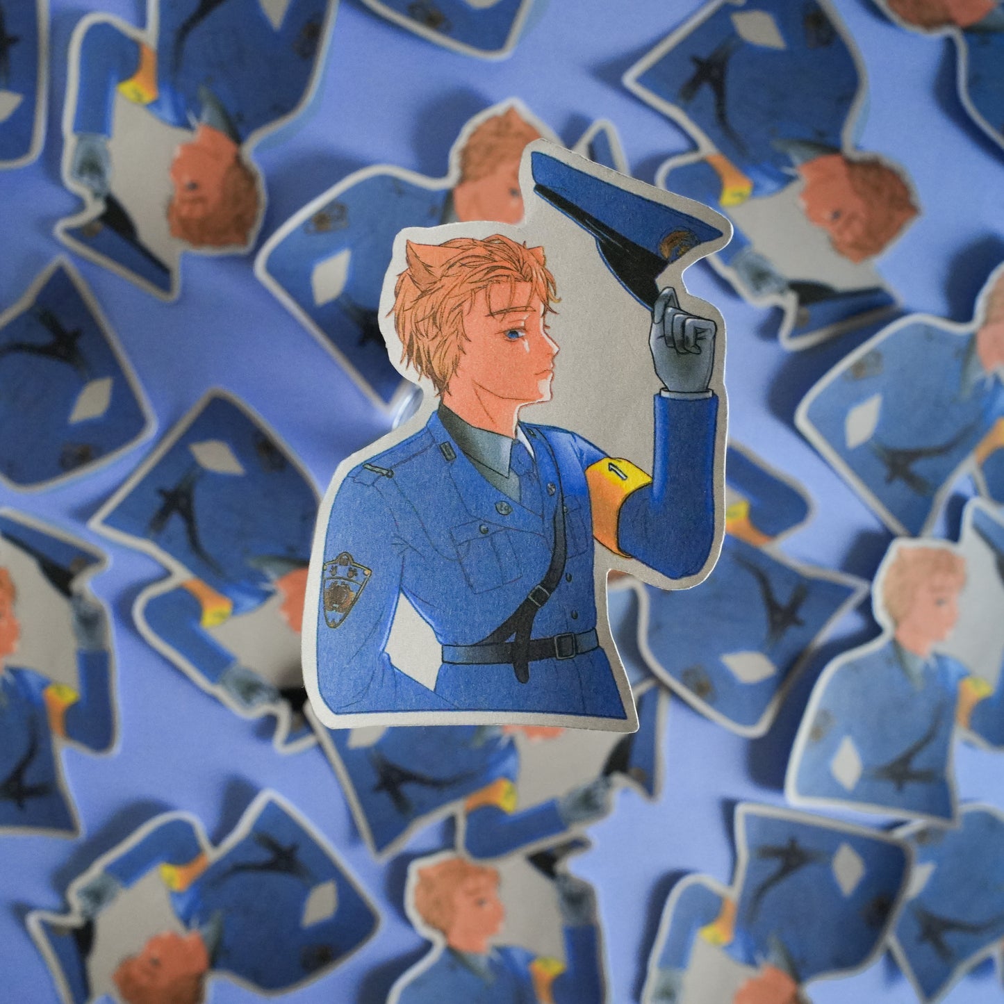 Police Officer 01 Die Cut Sticker
